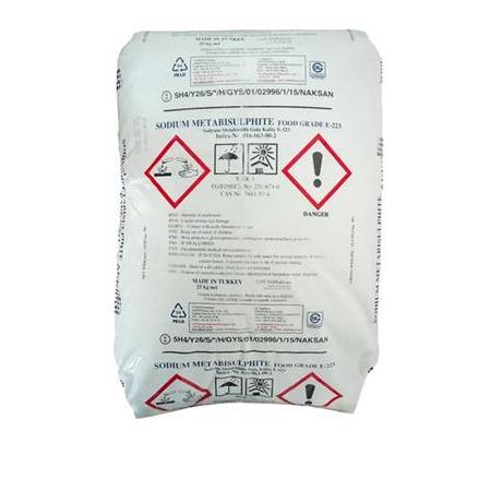 Sodyum Metabisülfit  25 kg (Ücretsiz Kargo Fiyatı)