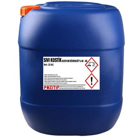 Sıvı Kostik Sodyum Hidroksit %48 25 kg (Ücretsiz Kargo Fiyatı)